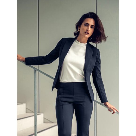Ministry of Supply Women's Kinetic Tailored Blazer Navy Size 12 NWT - Picture 16 of 16